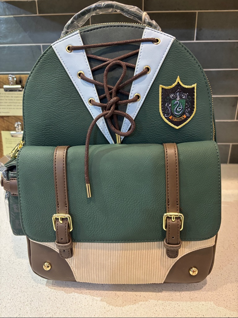 Loungefly Harry Potter Slytherin Quidditch Full Size Backpack Nwt